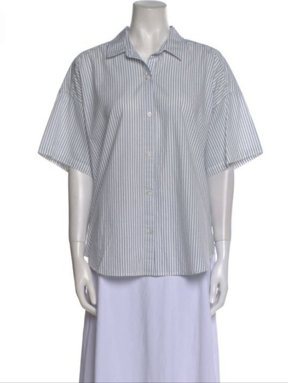 Alex Mill Short Sleeve Striped Button Dow  Shirt